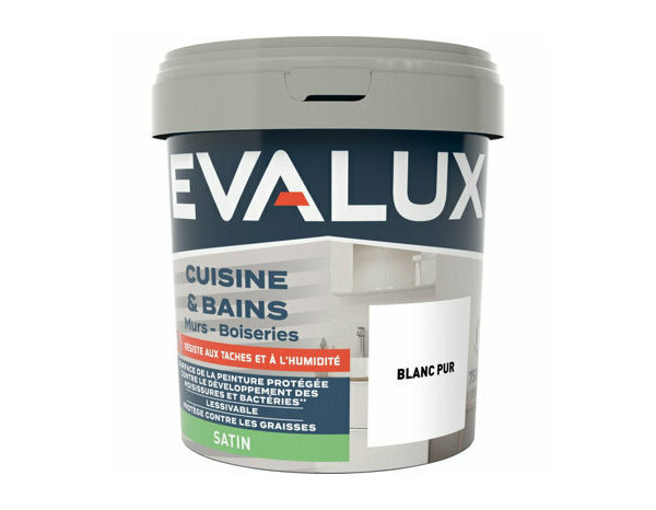 Peinture Blanc pur 0l75 satin c&b - Evalux - Brico Dépôt