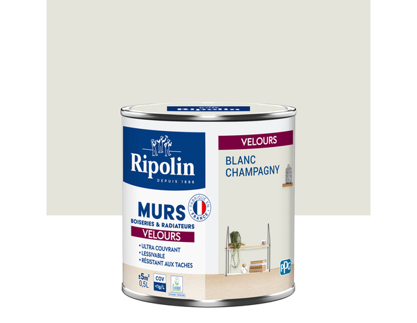 Peinture Champagny 0l5 velours - Ripolin - Brico Dépôt