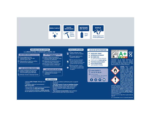 Laque anthracite 2l brillant - Ripolin - Brico Dépôt