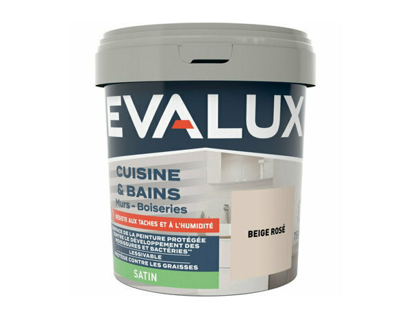 Peinture Beige rose 0l75 satin c&b - Evalux - Brico Dépôt