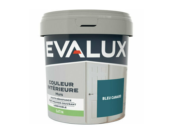 Peinture Bleu canard 0l75 satin - Evalux - Brico Dépôt