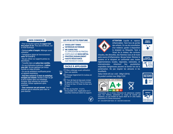 Laque gris acier 0l5 satin - Ripolin - Brico Dépôt