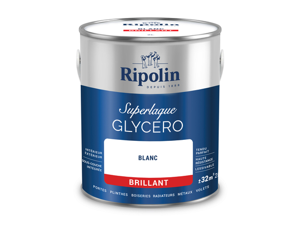 Laque blanc 2l brillant - Ripolin - Brico Dépôt