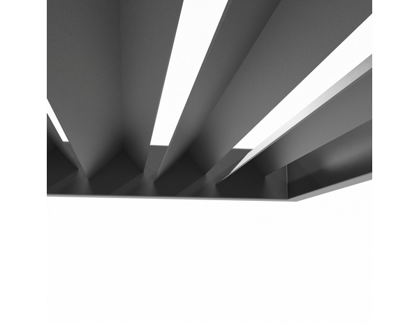 Brise soleil en aluminium gris 120 x 60 cm - Brico Dépôt