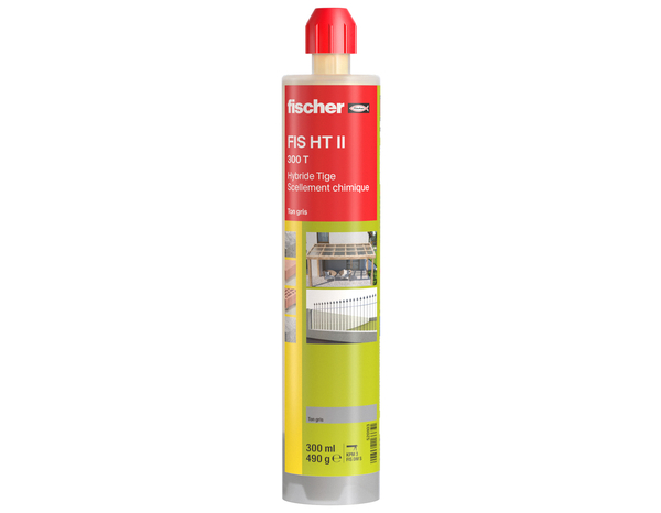 Cartouche de scellement chimique HTII300 ton gris - 300 ml - Fischer - Brico Dépôt
