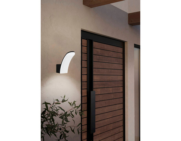 Applique LED extérieure noire 4000K "Laconella" - Brico Dépôt