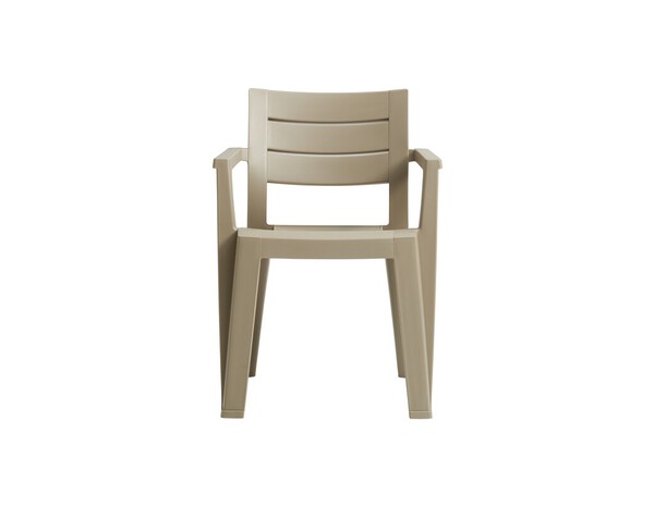 Fauteuil empilable polypropylène injecté "Roma" vert sauge - Allibert - Brico Dépôt