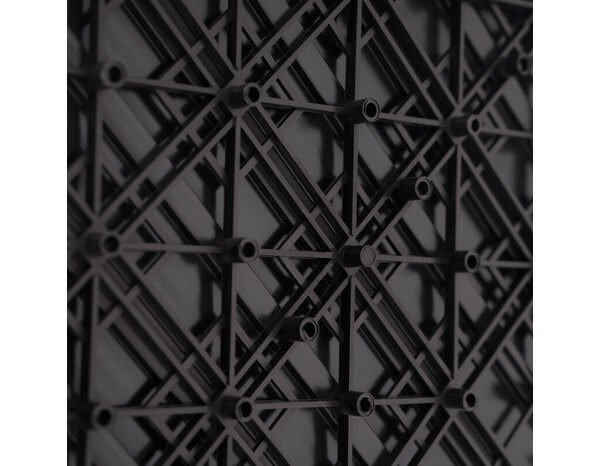 Lot de 6 dalles de jardin en composite anthracite 300 X 300 X 22 mm - Brico Dépôt