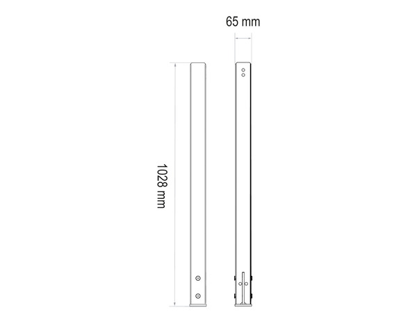 Poteau à Plat Hêtre KEO - GEOM - Brico Dépôt