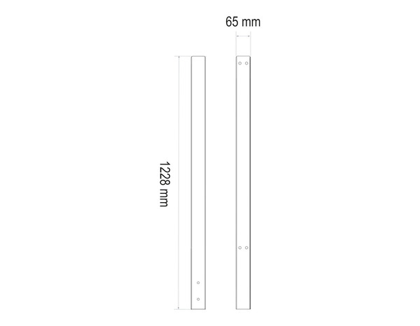  Poteau Latéral Hêtre KEO - GEOM - Brico Dépôt