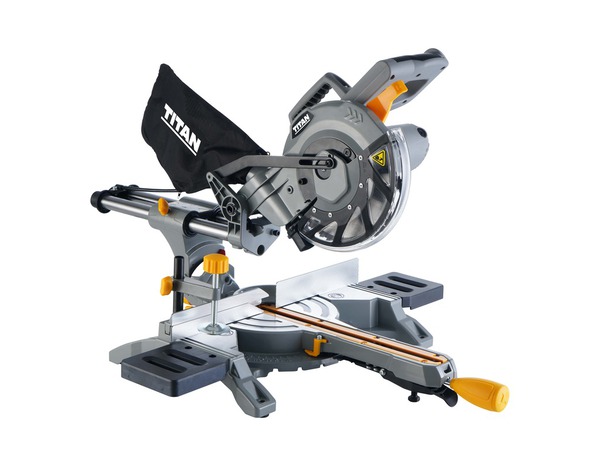 Scie onglet radiale 1500 W + 1 lame - Titan - Brico Dépôt