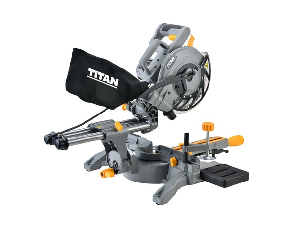 Scie onglet radiale 1500 W + 1 lame - Titan - Brico Dépôt