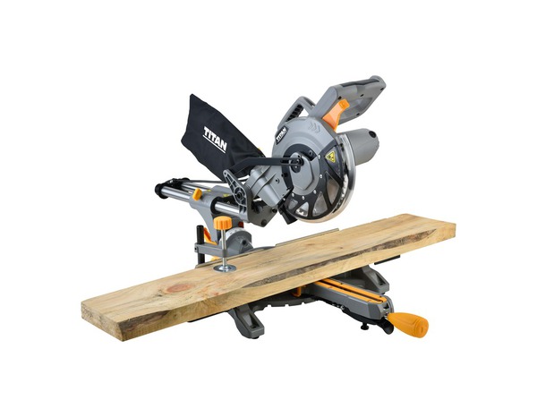 Scie onglet radiale 1500 W + 1 lame - Titan - Brico Dépôt