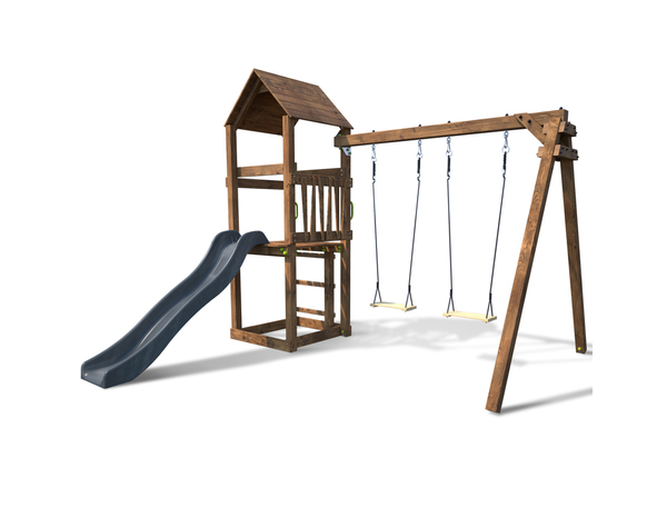 Aire de jeux en bois "NOUMEA" - L. 273 x l. 313 x H. 236 cm - Brico Dépôt