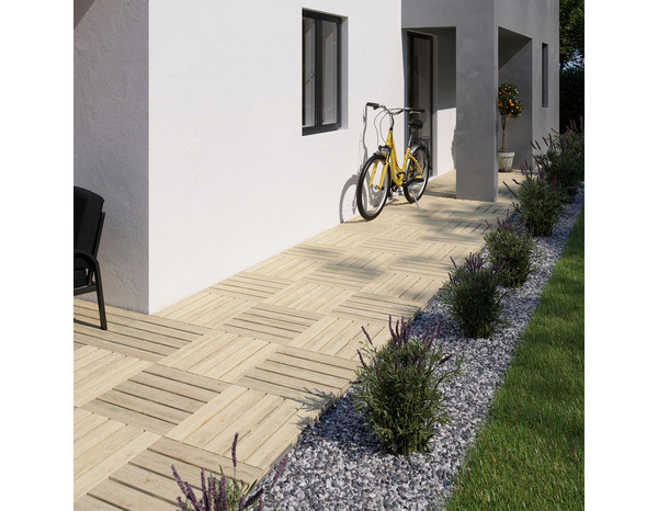 Dalle en bois "Durance" 40X40 40MM - Brico Dépôt