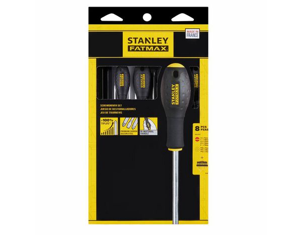 Lot de 8 tournevis stanley fatmax - Stanley Fatmax - Brico Dépôt