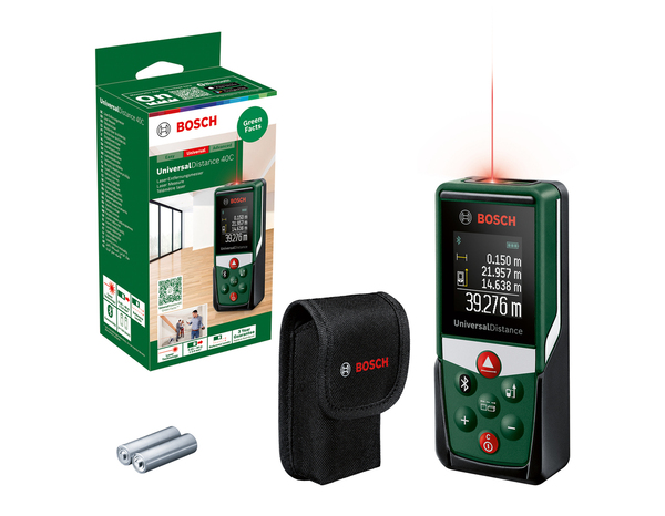 Télémètre Laser UNIVERSALDISTANCE 40C – Mesures jusqu’à 40m, Connectée  - Bosch - Brico Dépôt