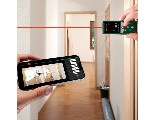 Télémètre Laser UNIVERSALDISTANCE 40C – Mesures jusqu’à 40m, Connectée  - Bosch - Brico Dépôt