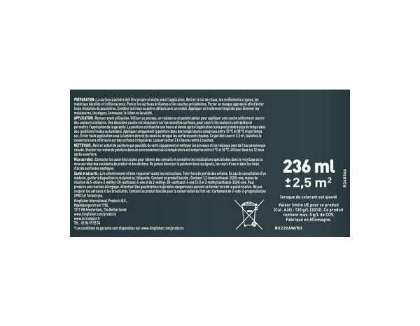 Peinture jardin Base B Satin 0,236 L - Evalux - Brico Dépôt