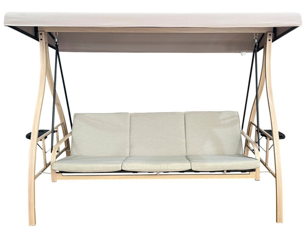 Balancelle acier imitation bois - Brico Dépôt