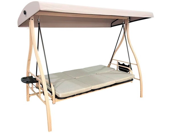 Balancelle acier imitation bois - Brico Dépôt