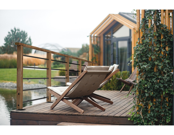 Kit garde corps bois et métal 2m40 Melto - Brico Dépôt