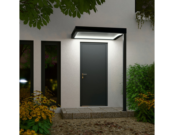 Marquise Led aluminium 120x90x245 cm - Brico Dépôt