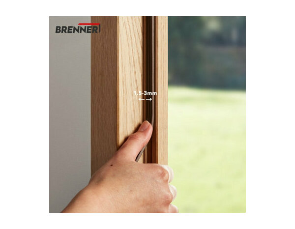 Joint adhesif "profil e" pour porte et fenêtre marron 6m - Brenner - Brico Dépôt