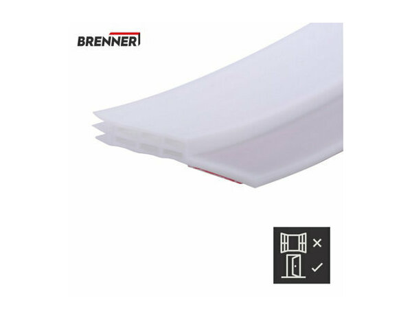 Joints de calfeutrage 1m adhesive blanc - Brenner - Brico Dépôt