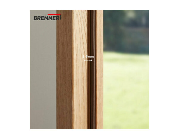 Joint adhesif en EPDM "profil p" porte et fenêtre marron 12m - Brenner - Brico Dépôt