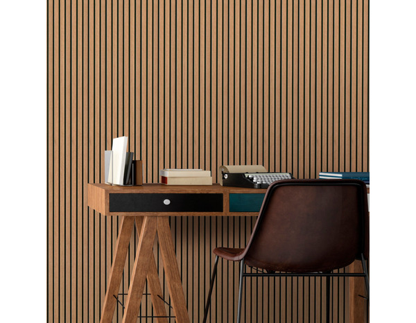 Pack de 6 panneaux de 3 lattes finition chêne naturel - Brico Dépôt