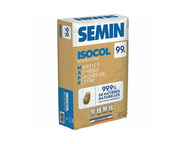 Mortier adhésif ISOCOL 25 kg - Semin - Brico Dépôt