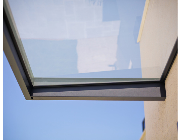 Marquise Sophia aluminum gris 1200 x 80 - Brico Dépôt