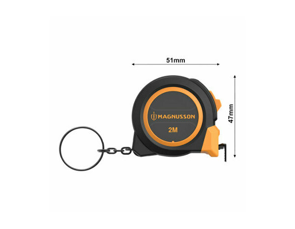 Mètre ruban 2m porte clefs et déploiement sans pliure - MAGNUSSON - Brico Dépôt
