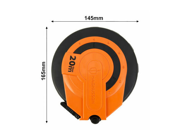 Mètre ruban 20m, boîtier bi-matière résistant aux chocs - MAGNUSSON - Brico Dépôt