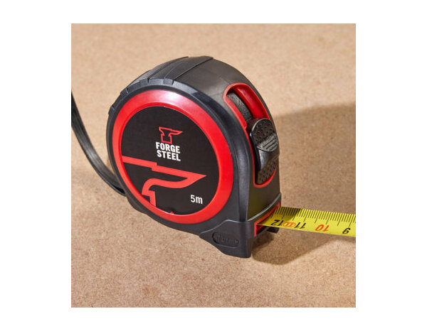 Mètre ruban 5 m plastique bi-matière - Forge steel - Brico Dépôt