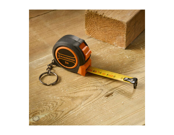 Mètre ruban 2m porte clefs et déploiement sans pliure - MAGNUSSON - Brico Dépôt