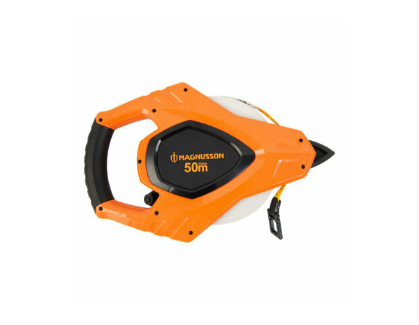 Mètre ruban 50m, boîtier bi-matière résistant aux chocs - MAGNUSSON - Brico Dépôt