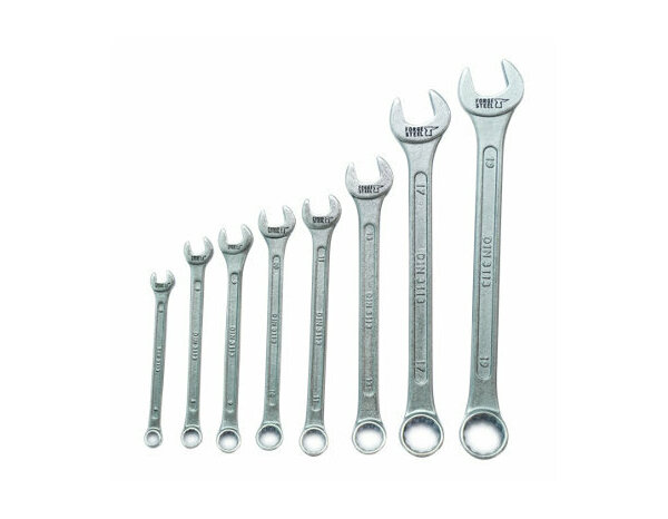 Lot de 8 cles mixtes - Forge steel - Brico Dépôt