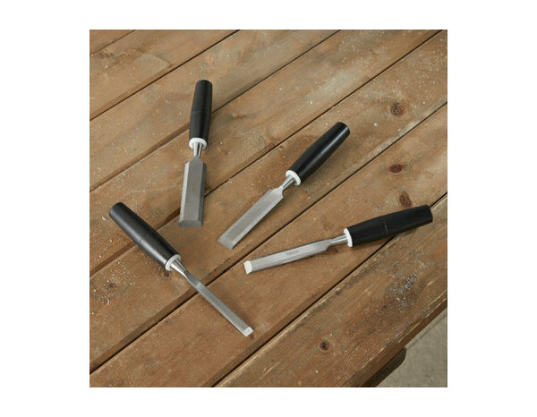 Lot de 4 ciseaux a bois 10mm, 15mm, 20mm et 25mm - Brico Dépôt