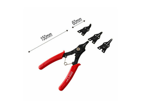 Pince circlips 4 tetes - Forge steel - Brico Dépôt