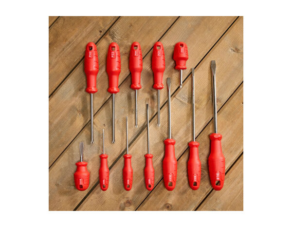 Lot de 12 tournevis - Forge steel - Brico Dépôt