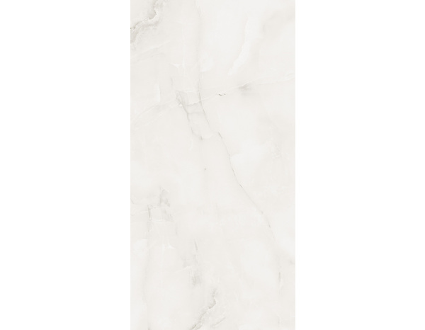 Carrelage de sol intérieur grès cérame poli "Onyx blanc" 60 x 120 cm - Brico Dépôt