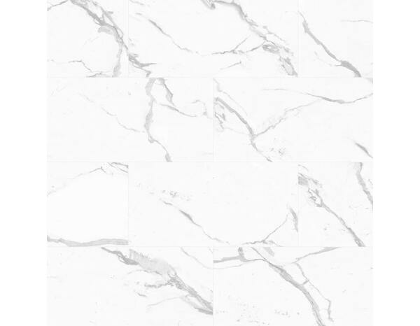 Dalle PVC 30,5 x 61 cm mabre blanc - Brico Dépôt