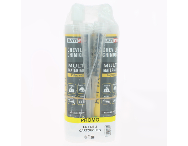 Lot de 2 cartouches polyester 300 ml - Batifix - Brico Dépôt