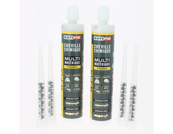 Lot de 2 cartouches polyester 300 ml - Batifix - Brico Dépôt