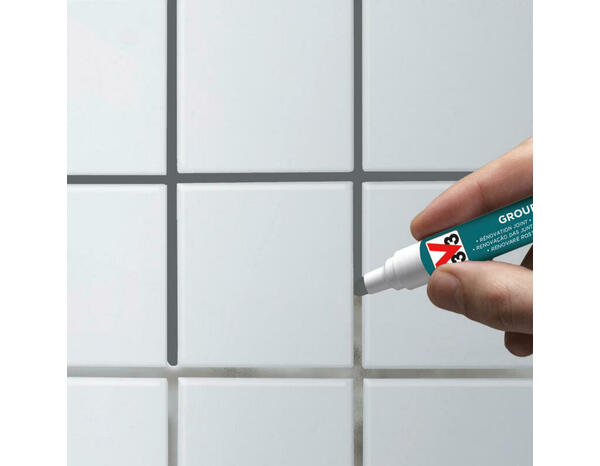 Feutre de rénovation pour joint de carrelage acrylique mat gris 15 ml - V33 - Brico Dépôt