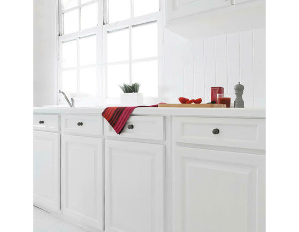 Peinture de rénovation meubles cuisine acrylique satin blanc 0,75 L - V33 - Brico Dépôt