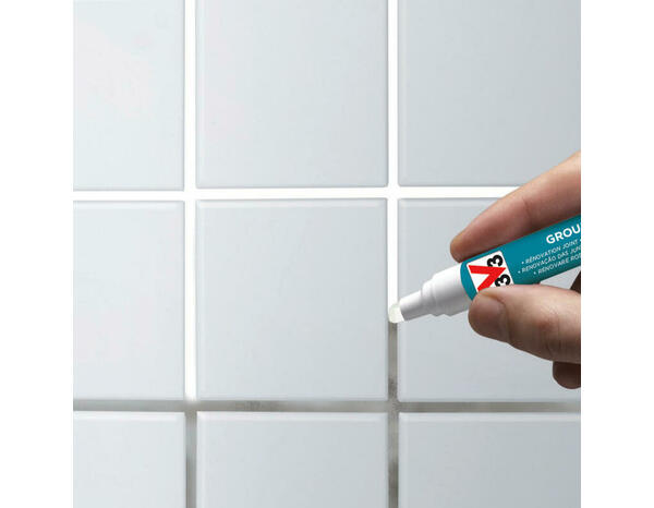 Feutre de rénovation pour joint de carrelage acrylique mat blanc 15 ml - V33 - Brico Dépôt