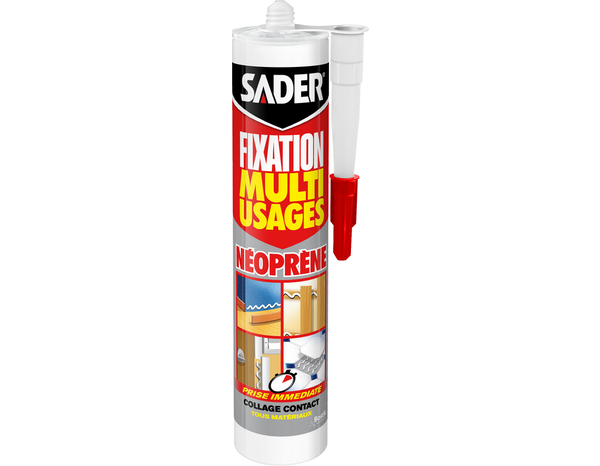 Fixation multi usages, tous matériaux néoprène - 310ML - Sader - Brico Dépôt